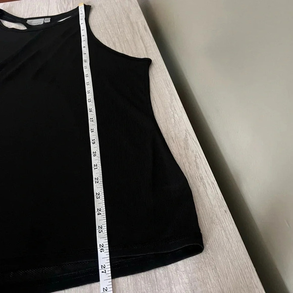 Athleta Black Surge Mesh Racerback Tank Top Size XL - Picture 8 of 9